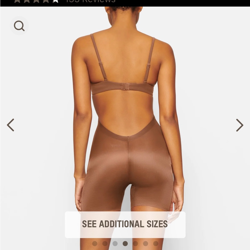 Skims Barely There Low Back Short Size Large Shap… - image 6